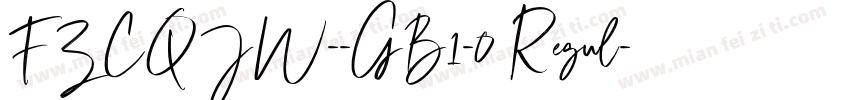 FZCQJW--GB1-0 Regul字体转换